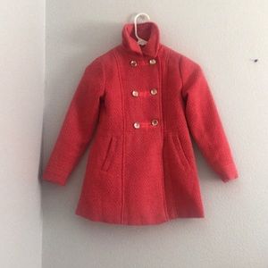 girls pink formal coat